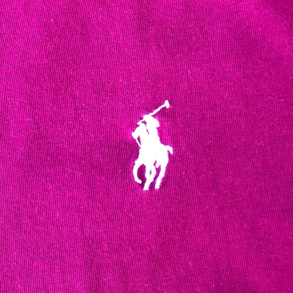 [Ralph Lauren Sport] Bright Pink Purple v Neck L - Picture 8 of 9